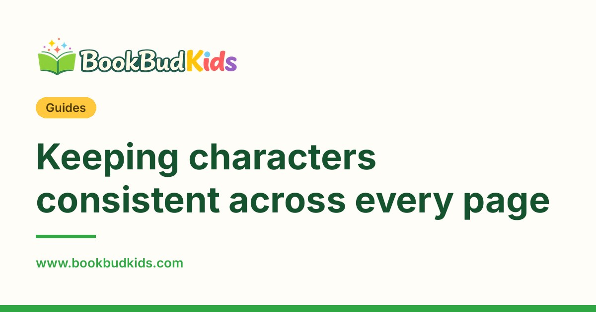 Keeping characters consistent across every page