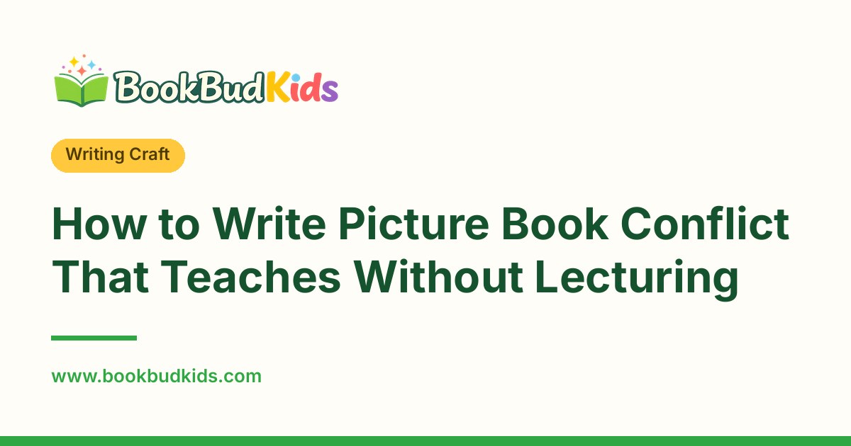 How to Write Picture Book Conflict That Teaches Without Lecturing